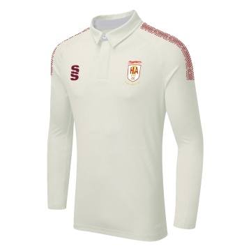 HINCKLEY AMATEURS CC DUAL LONG SLEEVE CRICKET SHIRT (WOMENS)-Ivory