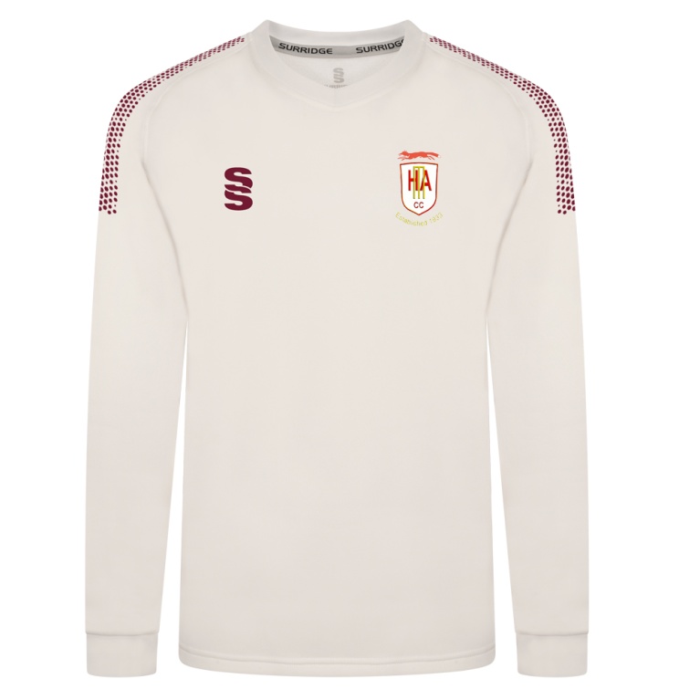 HINCKLEY AMATEURS CC BLAST LONG SLEEVE WOMEN'S SWEATER - Ivory